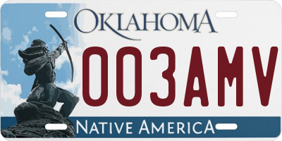 OK license plate 003AMV