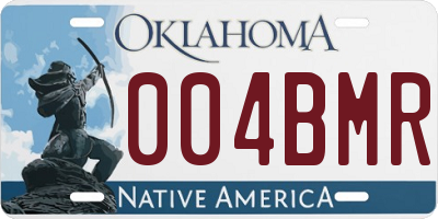 OK license plate 004BMR