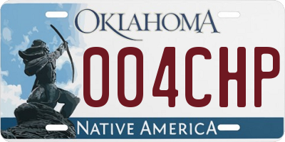 OK license plate 004CHP
