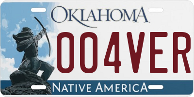 OK license plate 004VER