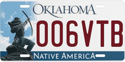 OK license plate 006VTB