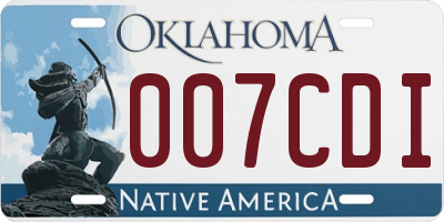 OK license plate 007CDI