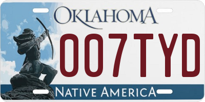 OK license plate 007TYD