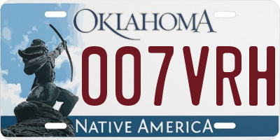OK license plate 007VRH