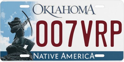 OK license plate 007VRP