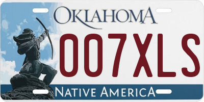OK license plate 007XLS
