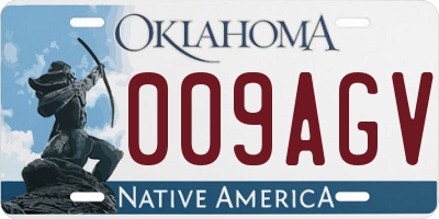 OK license plate 009AGV