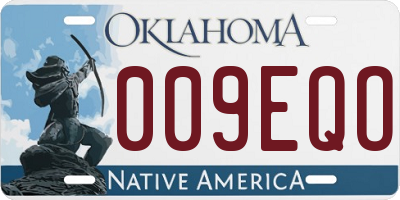 OK license plate 009EQO