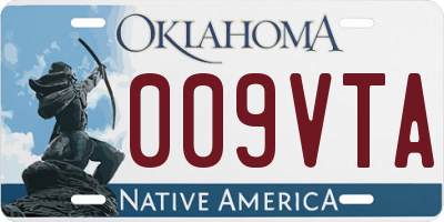 OK license plate 009VTA