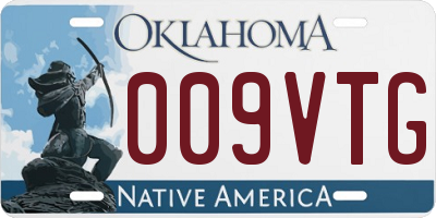 OK license plate 009VTG