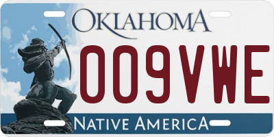 OK license plate 009VWE