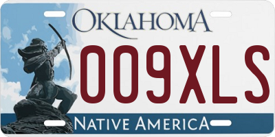 OK license plate 009XLS