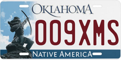 OK license plate 009XMS