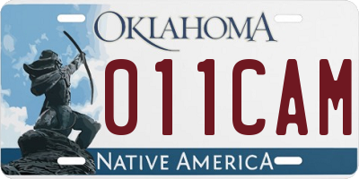 OK license plate 011CAM