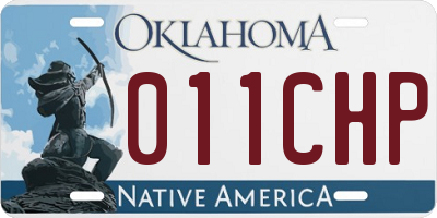 OK license plate 011CHP
