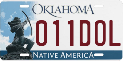 OK license plate 011DOL
