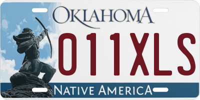 OK license plate 011XLS
