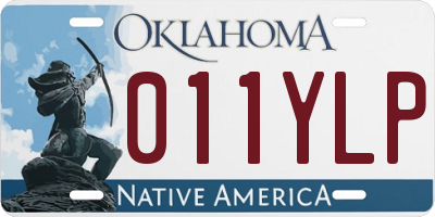 OK license plate 011YLP