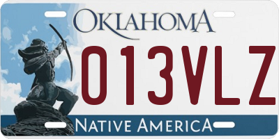OK license plate 013VLZ