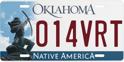 OK license plate 014VRT