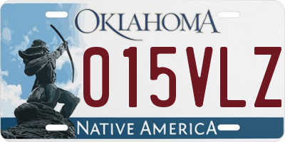 OK license plate 015VLZ