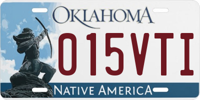 OK license plate 015VTI