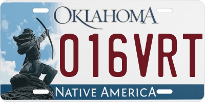 OK license plate 016VRT
