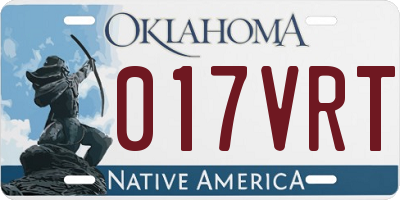 OK license plate 017VRT