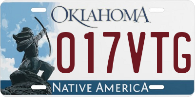 OK license plate 017VTG