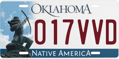 OK license plate 017VVD
