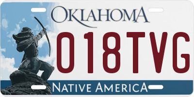 OK license plate 018TVG