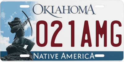 OK license plate 021AMG