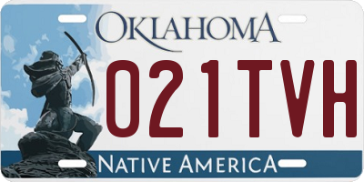 OK license plate 021TVH