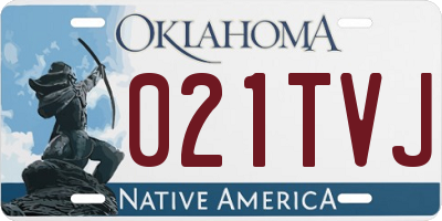 OK license plate 021TVJ