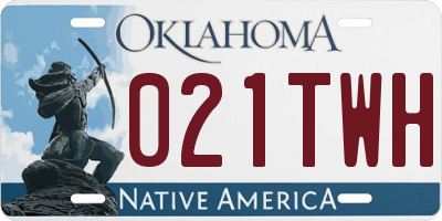 OK license plate 021TWH