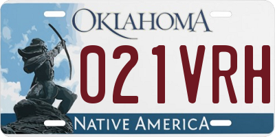OK license plate 021VRH