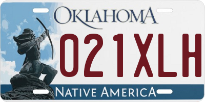 OK license plate 021XLH