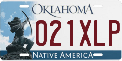 OK license plate 021XLP