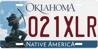 OK license plate 021XLR