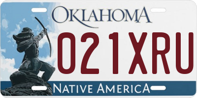 OK license plate 021XRU