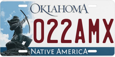 OK license plate 022AMX