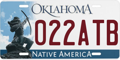 OK license plate 022ATB