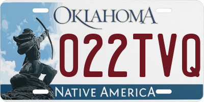 OK license plate 022TVQ
