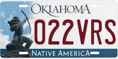 OK license plate 022VRS
