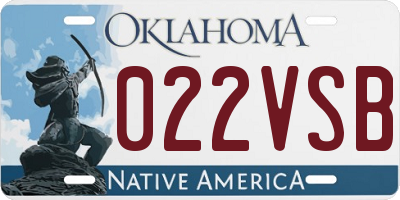 OK license plate 022VSB