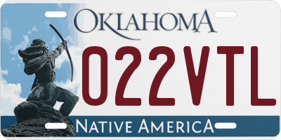 OK license plate 022VTL