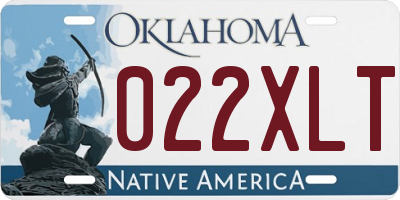 OK license plate 022XLT