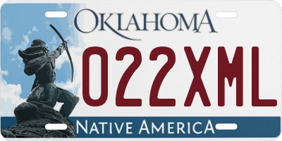 OK license plate 022XML