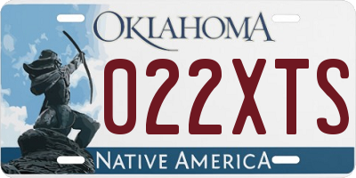 OK license plate 022XTS