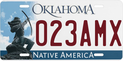 OK license plate 023AMX